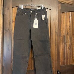 Royalty For Me Black Cropped Straight-Leg Jeans